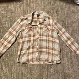 Girls flannel! NEVER WORN! Size 14-16!